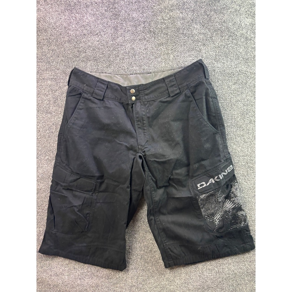 Dakine Cargo Mountain Bike Shorts Mens L Black Graphic MTB Cycling 68185